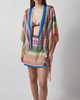 Missoni Poncho Striped Viscose-Blend Fringe Multicolor ONESIZE