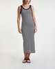 Dagmar Dress Ribbed Tank Svart/vit XL