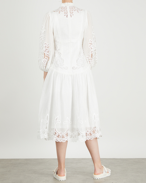 Klänning Mae Lace Long Ivory 2