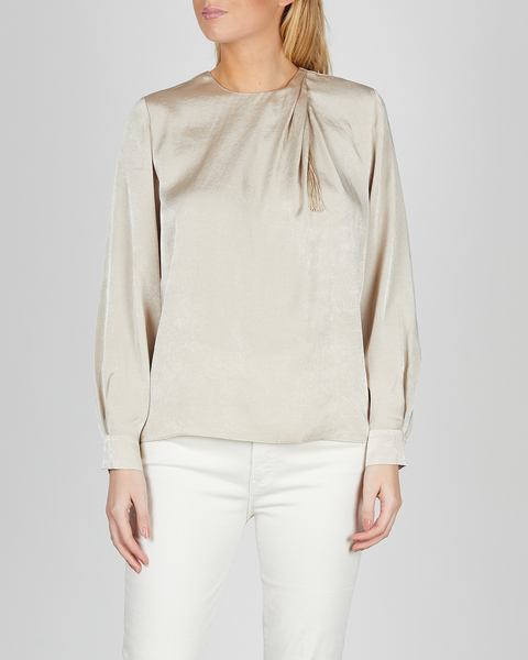 Blus Drape NK Tassel  Champagne 1