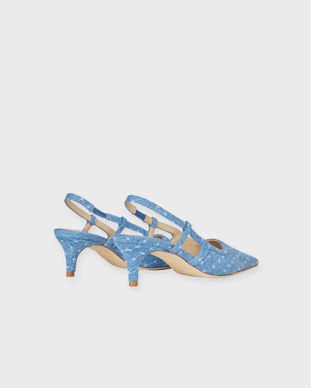 Custommade Heels Anita Dotted Denim  Blue EUR 41