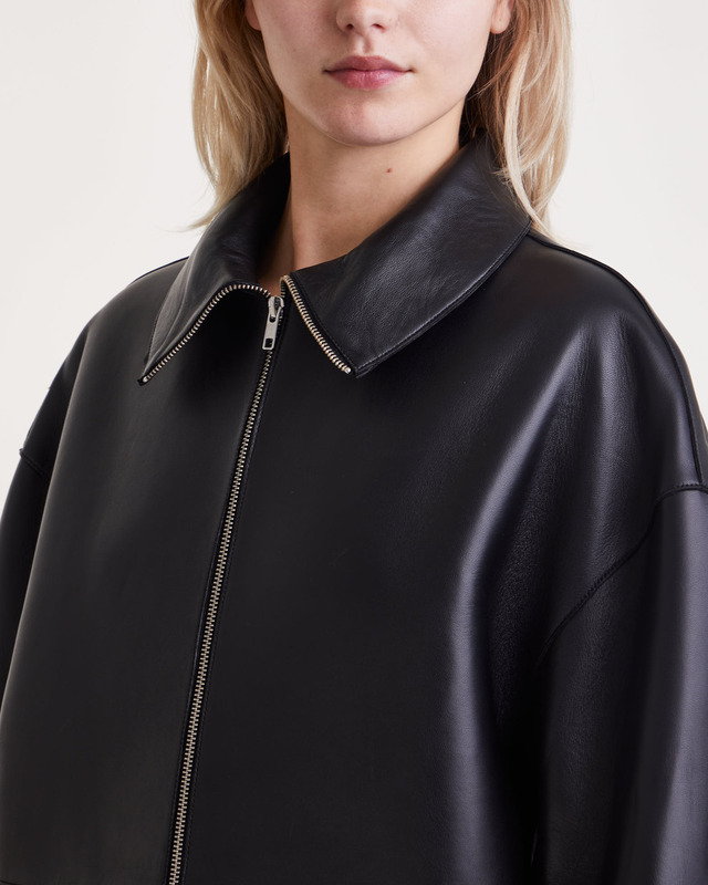 Teurn Studios Jacka Doublé Läder Svart 36