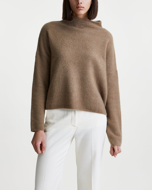 Filippa K Sweater Mika Yak Funnelneck Taupe S