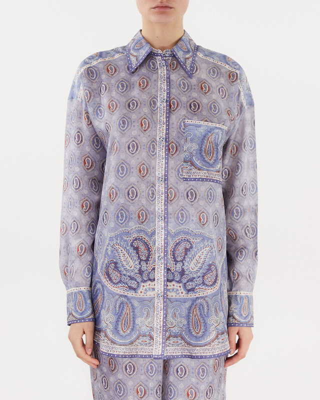 Zimmermann Vitali Blouse  Blå 2 (M-L)