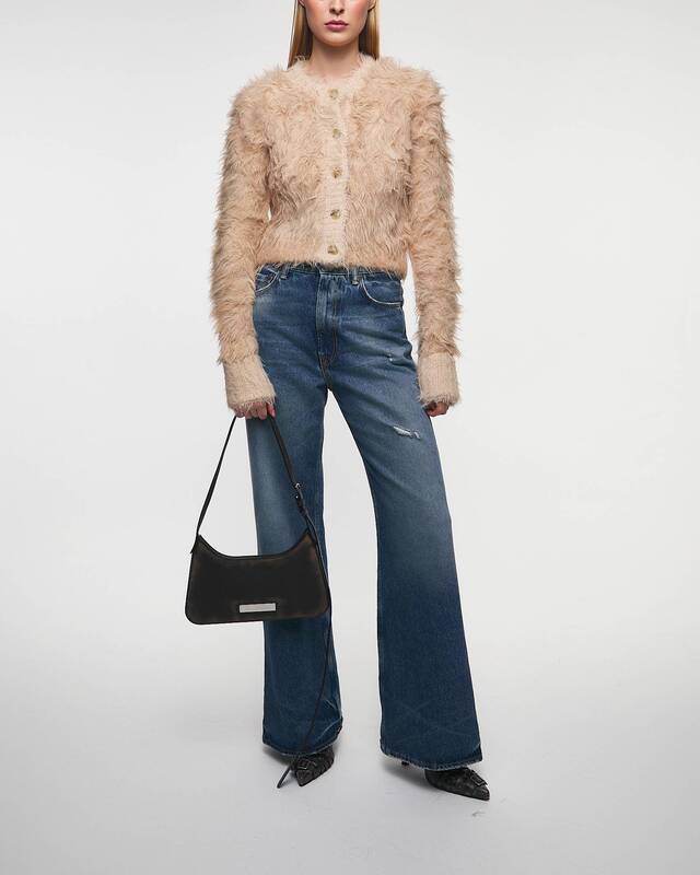 Acne Studios Kofta Fluffy Cropped Beige XS
