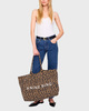 Anine Bing Leo Canvas Tote Leopard ONESIZE
