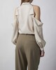 Acne Studios Blouse Cut-Out Bow Light beige 38
