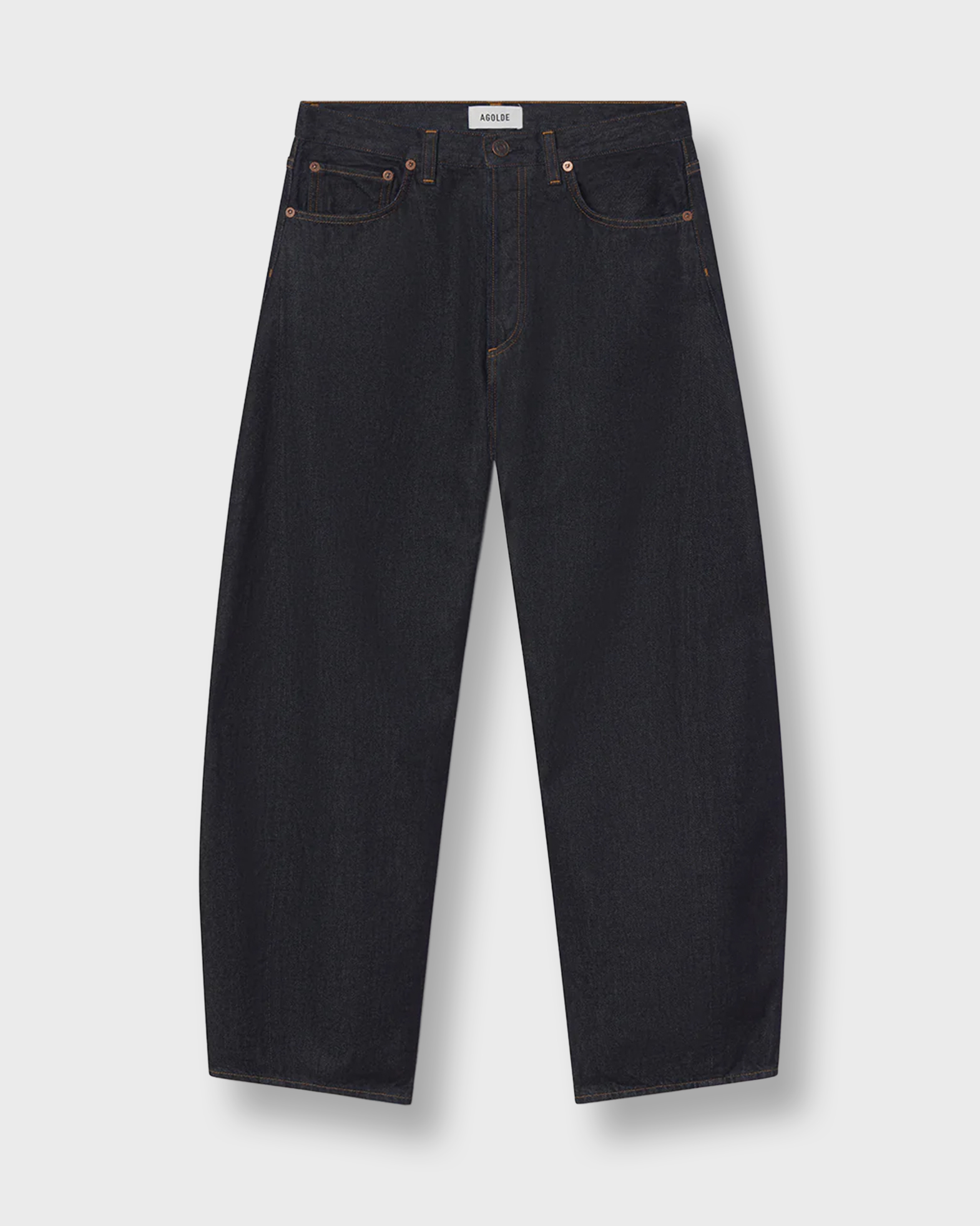 Agolde Women's Dark Indigo Jeans Luna Pieced Jean H/R Crv Taper Rinse 29