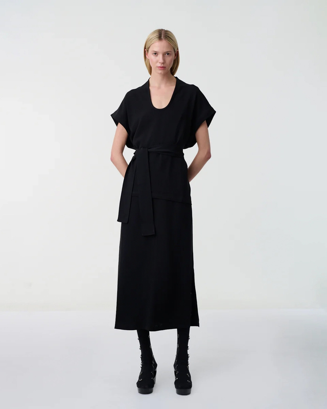 LEONI Kjol Aeren Double Viscose Svart 38