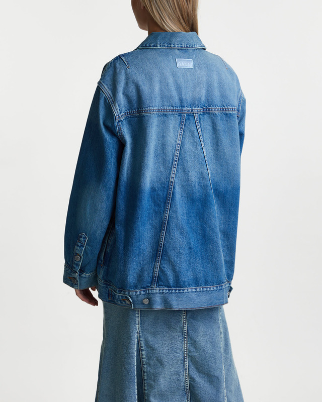 Ganni Jacka Tint Denim Oversized  Light denim XS-S