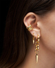 Maria Nilsdotter Earring Chaos Queen Plain Guld ONESIZE