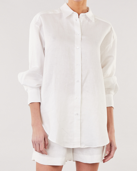 Shirt Gina Linen White 1