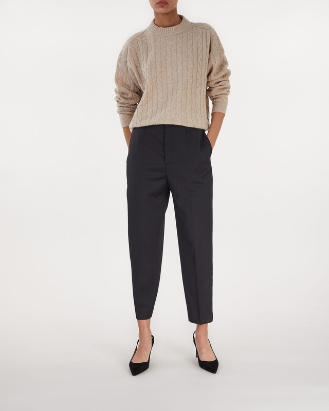 Filippa K Tröja Braided Grey melange L