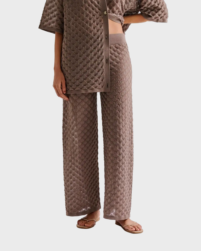 Malina Pants Knitted Alissa Taupe XS