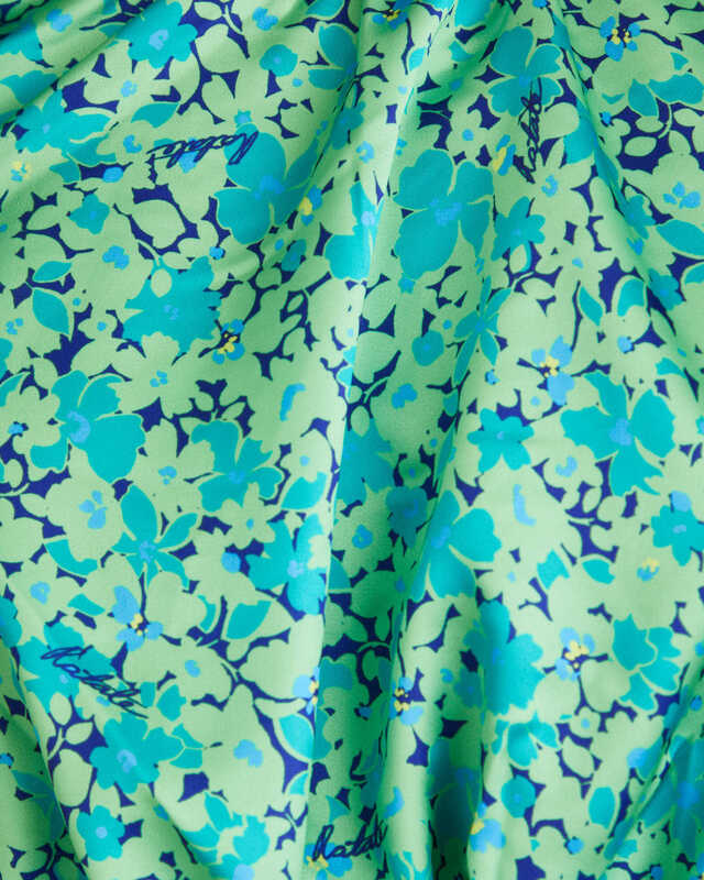 ROTATE Birger Christensen Topp Puff Sleeve Grön 36