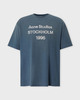 Acne Studios T-Shirt Logo Relaxed Fit Blue S