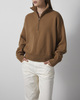 Wakakuu Icons Genser Macy Zip Wool Camel L