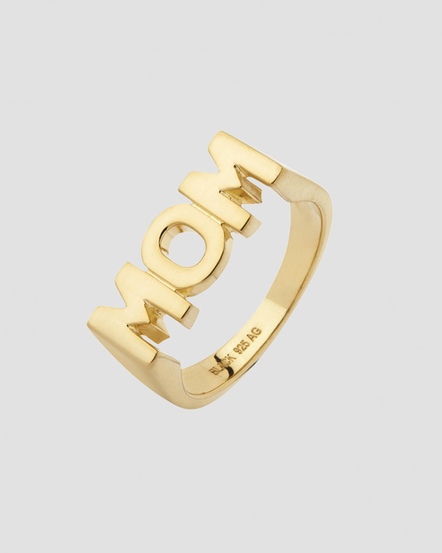 Maria Black Ring Mom Guld 56
