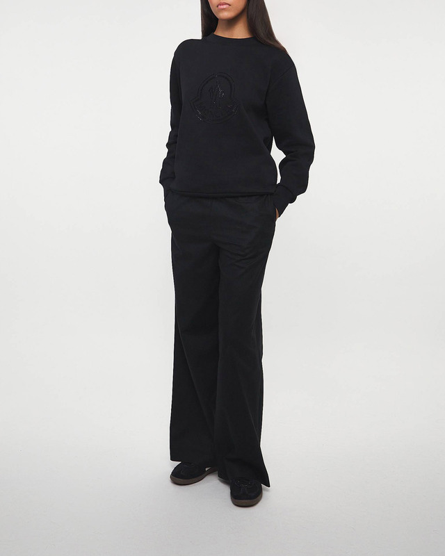 Moncler Sweatshirt Crystal Logo  Svart M
