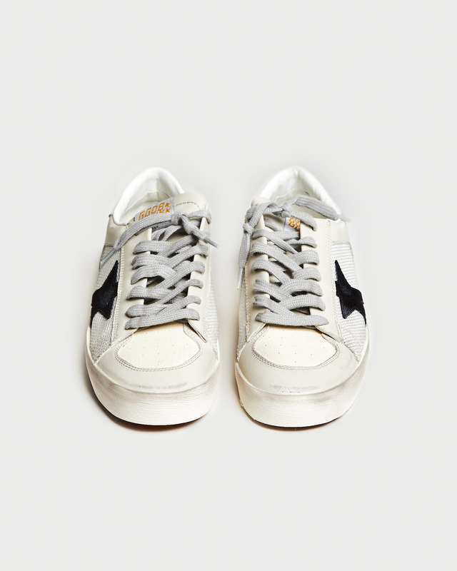 Golden Goose Deluxe Brand Sneakers Stardan Net And Leather Sand EUR 38