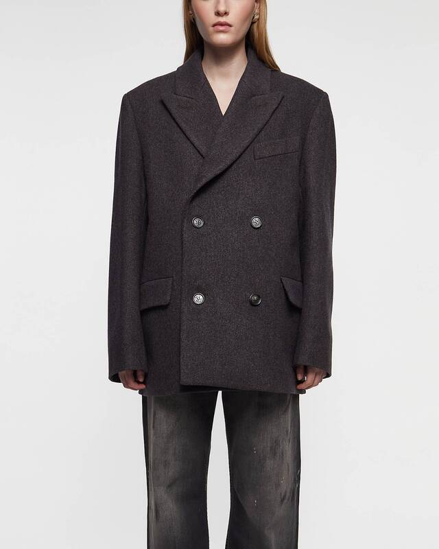 Acne Studios Kappa Twill Double-Breasted Brun 36