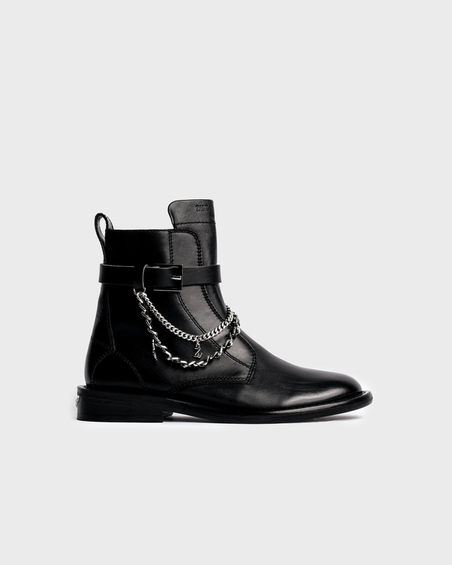 Zadig & Voltaire Boots Laureen High Silk Lambskin Svart EUR 40