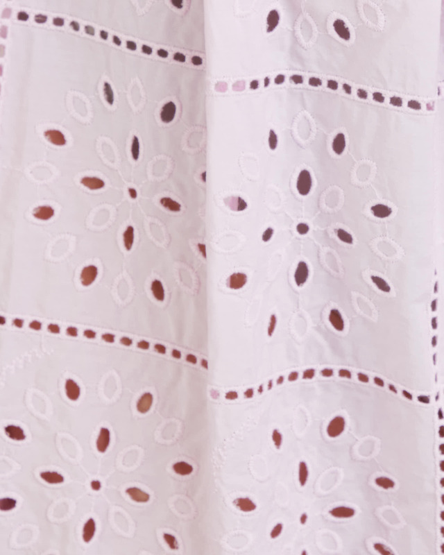 Ganni Skirt Broderie Anglaise  Pink 34