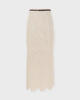 Zimmermann Skirt Ottie Embroidered Midi Creme 1 (S-M)