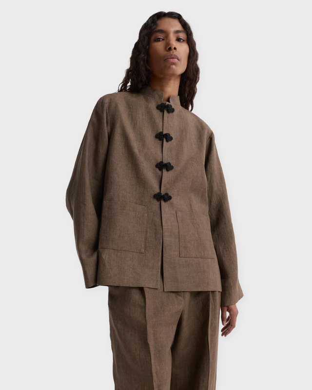 RÓHE Jacka Pankou Closure Linen Brun 34