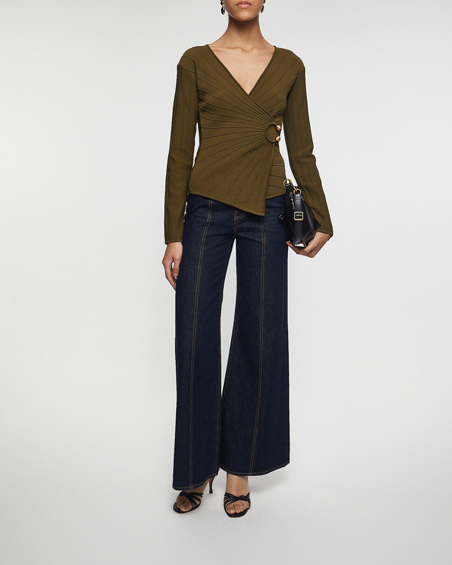 Cult Gaia Top Collette Green S