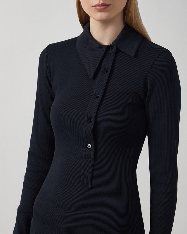 The Attico Topp Ribbed-knit cotton Svart IT 46 (EUR 42)