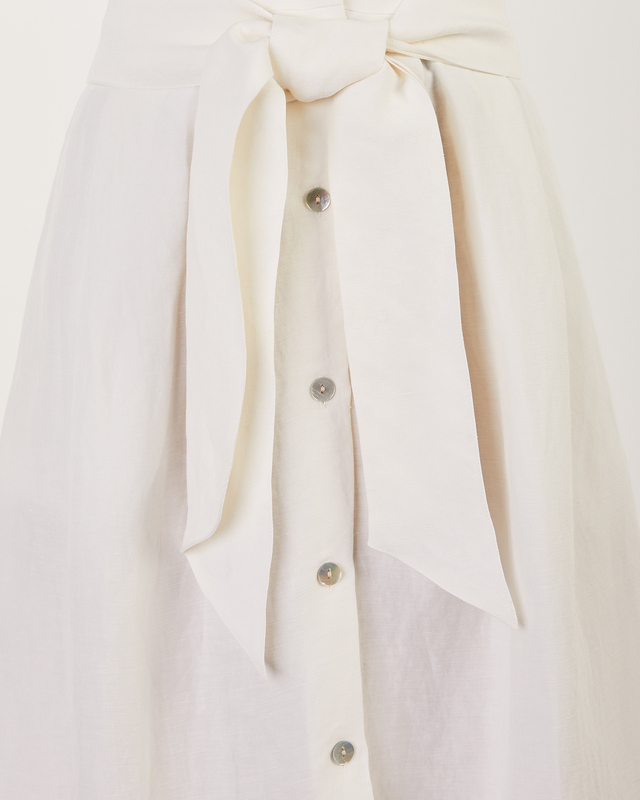 Vince Kjol belted button front Offwhite XS