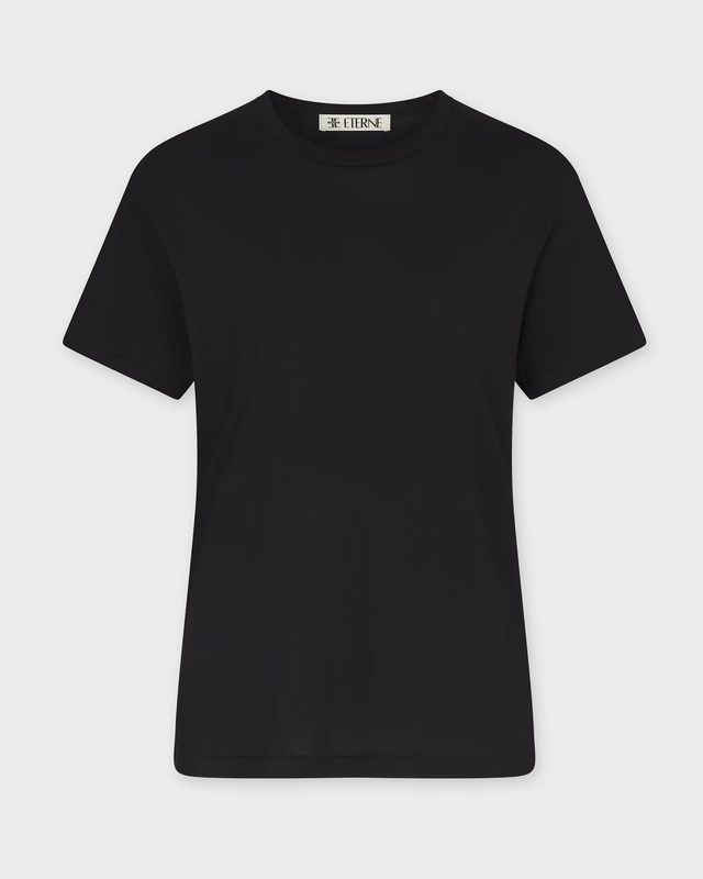 Éterne T-shirt short sleeve boyfriend Black L