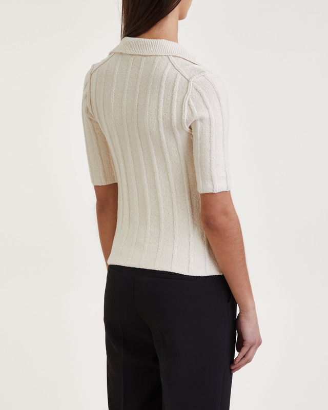 Dagmar Topp Wide Rib Ivory XS