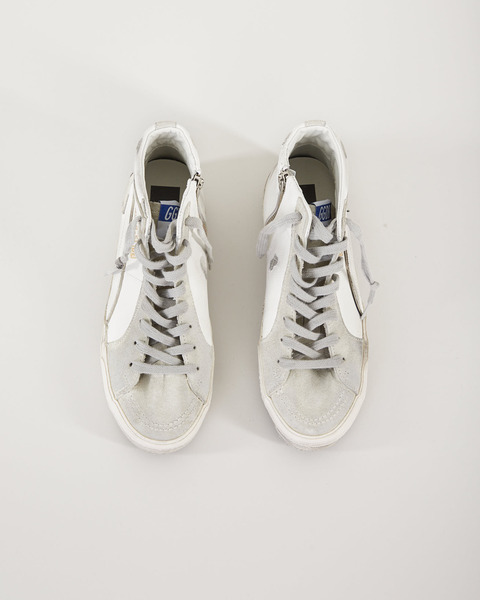 Sneakers Slide Leather Upper White 2