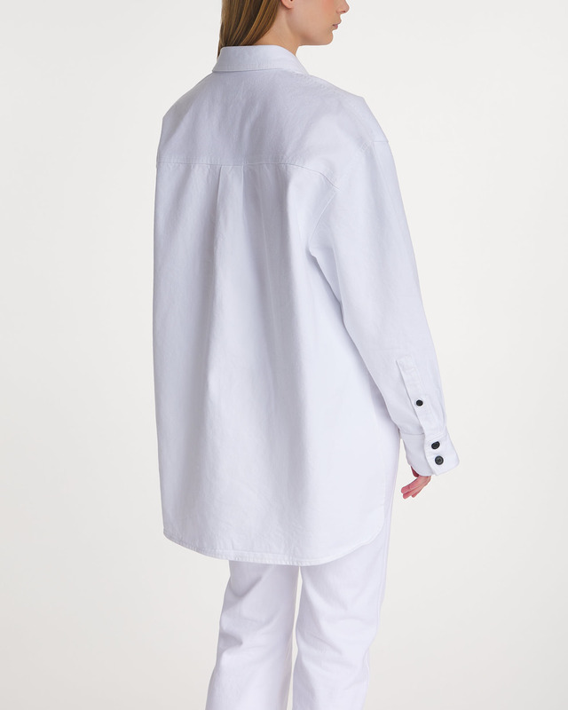 KHAITE Shirt Mahmet Top Denim White S