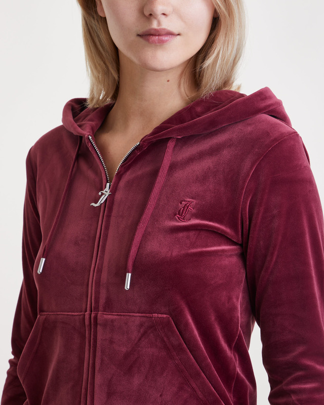 Juicy Couture Tröja Robertson Hoodie Mörkröd M