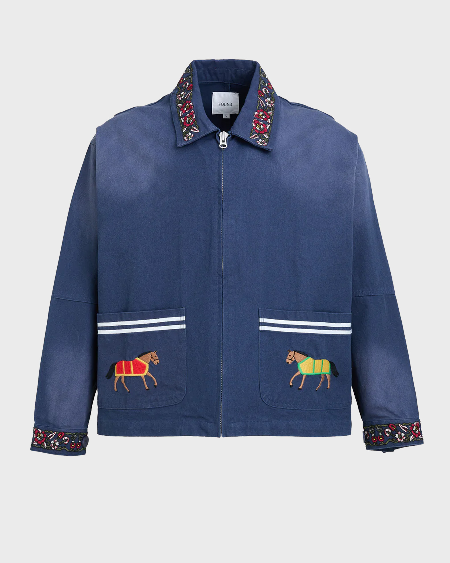 Found Kvinno Navy Horse Equine Work Jacket M