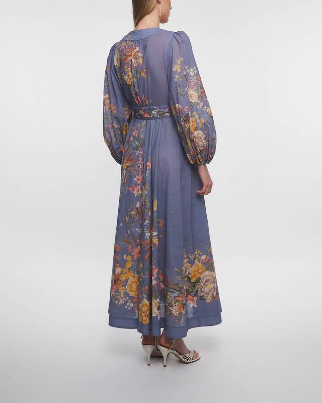 Zimmermann Klänning Tallow Wrap Midi  Flower print 2 (M-L)