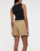 Filippa K Shorts High Waist Pleated Cotton Beige 40