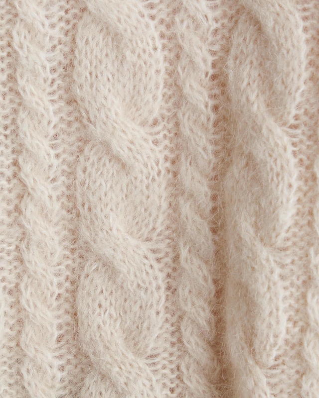 By Malene Birger Sweater Cierra Cable Knit Oyster XL