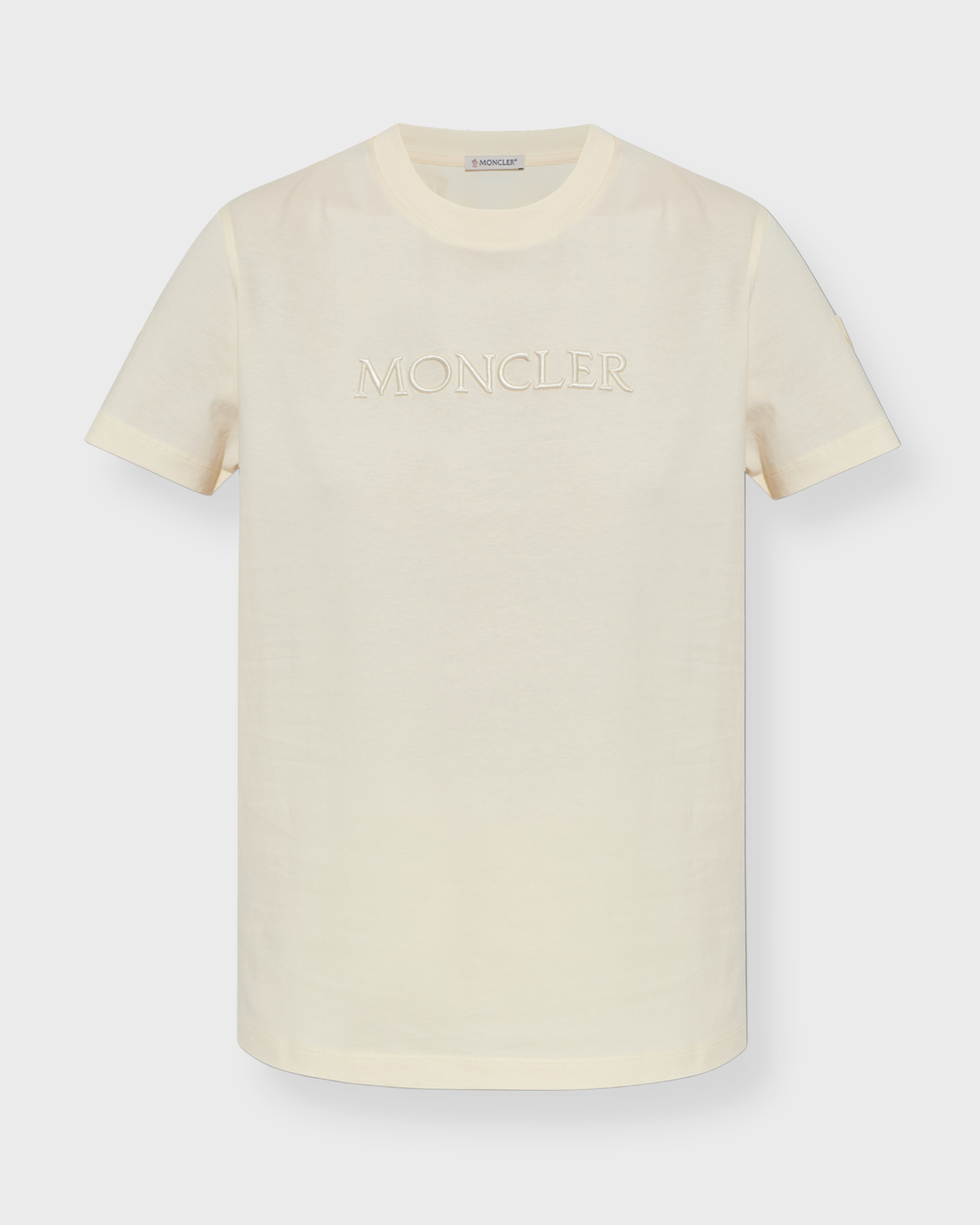 Moncler Women's White Ss T-Shirt Vit M