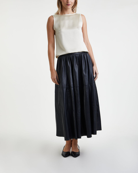 Skirt Leather Svart 2