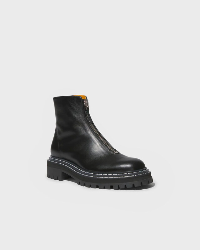 Proenza Schouler Boots Lug Sole Zip  Black EUR 40