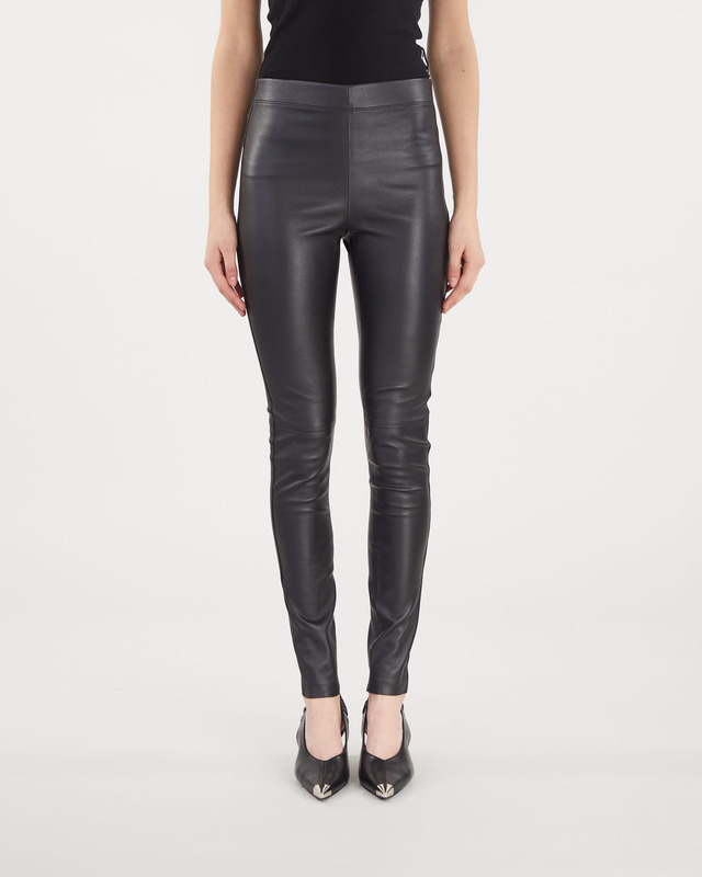 Joseph Leggings läder Svart 32