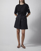 Moncler Kjole Belted Cotton Mini Black S