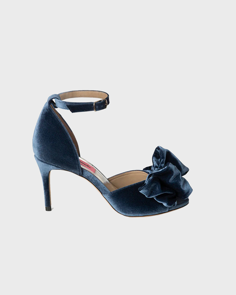 Sandal Marita Velvet Blå 1