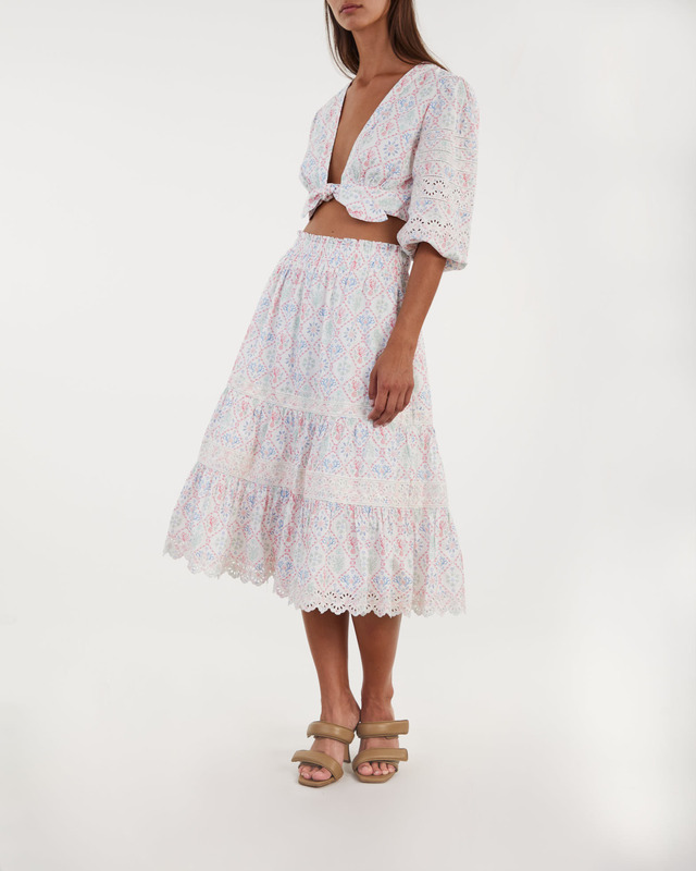By Malina  Skirt Leonora  Coral S