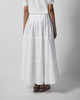 Max Mara Studio Nederdel Long Cotton Poplin White IT 44 (EUR M-L)