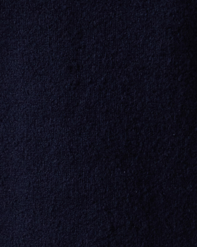 Moncler Sweater Embroidered Logo Cotton Blend  Navy L